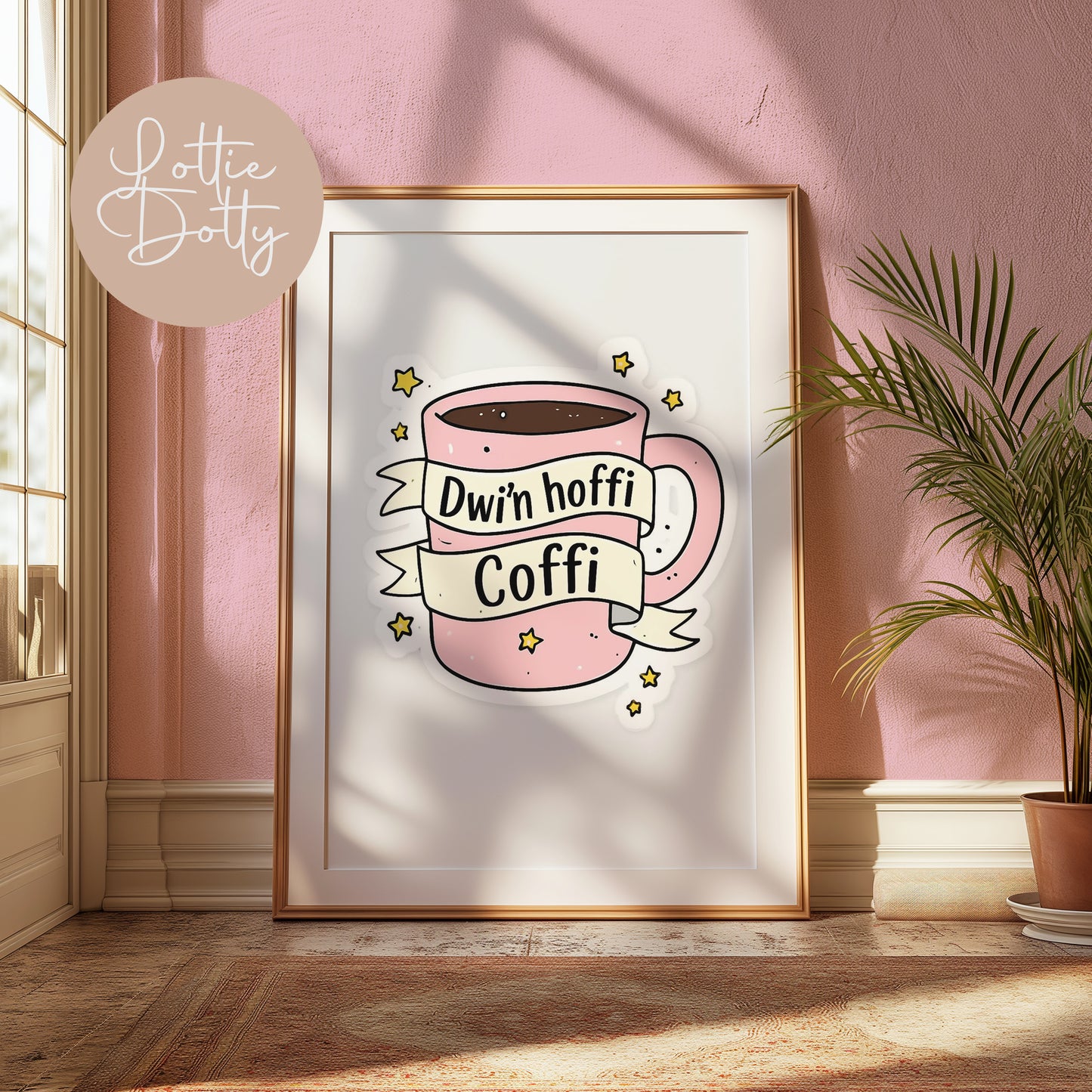 Dwi'n hoffi coffee print
