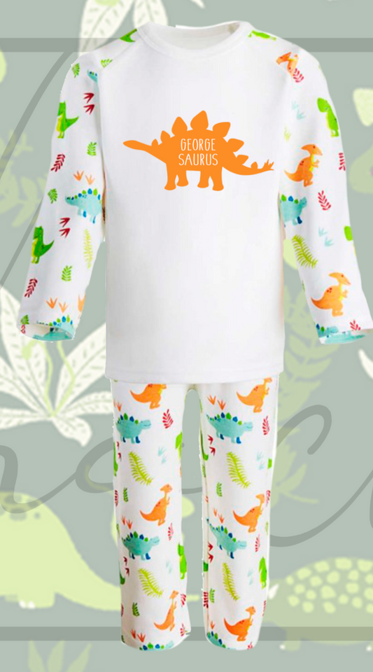 The Saurus Pjs - personalised dinosaur pyjamas