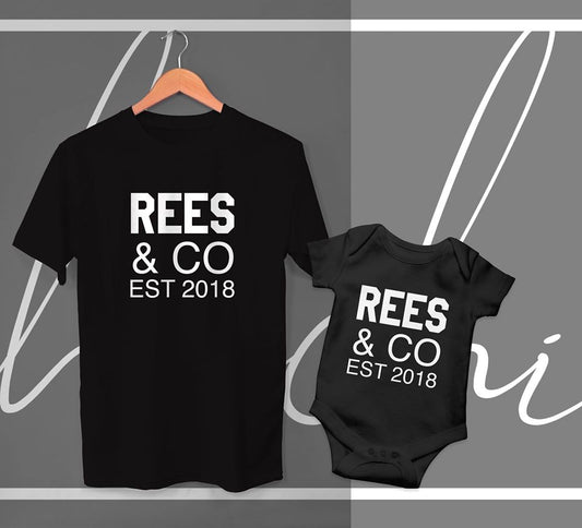 The established duo - personalised matching T-shirts (sold separately)