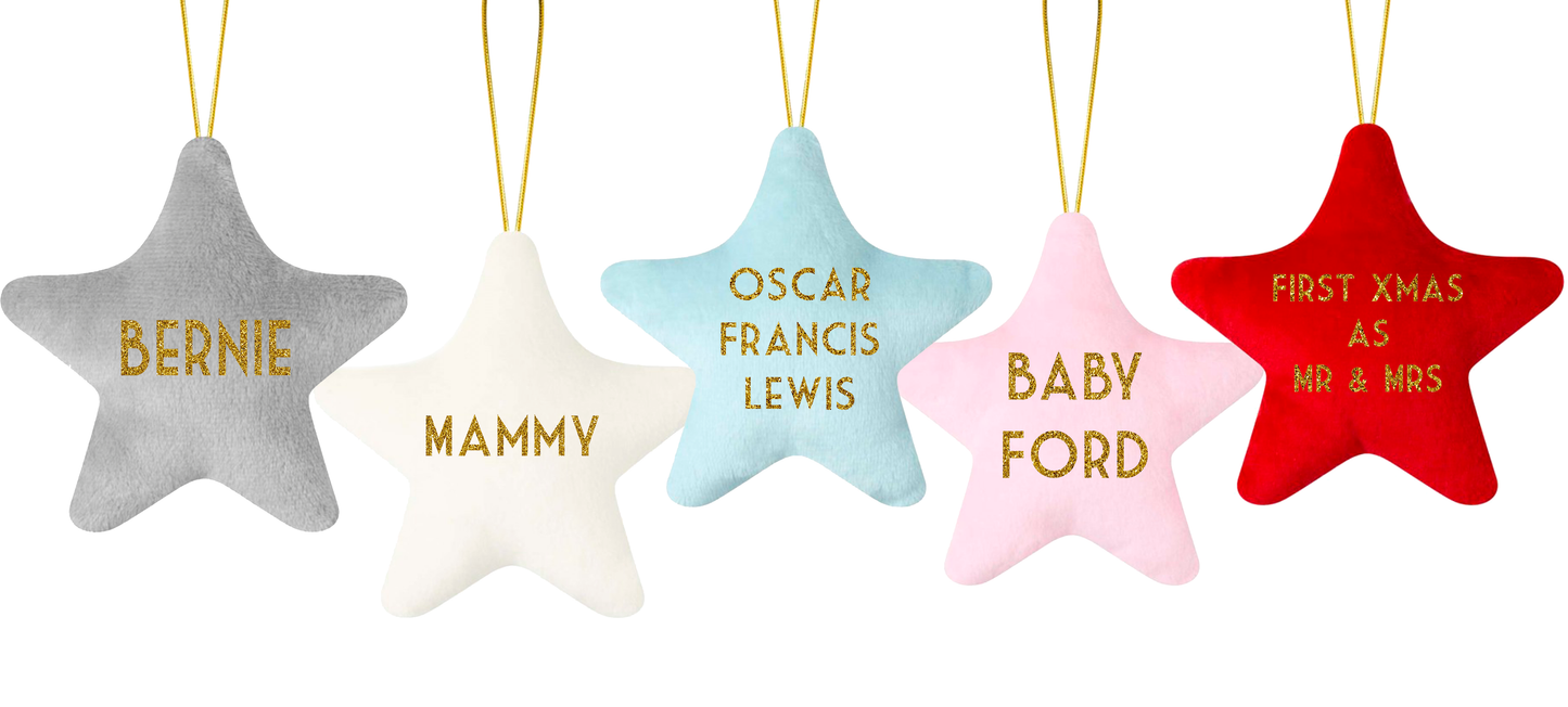 The Star - Personalised soft decoration